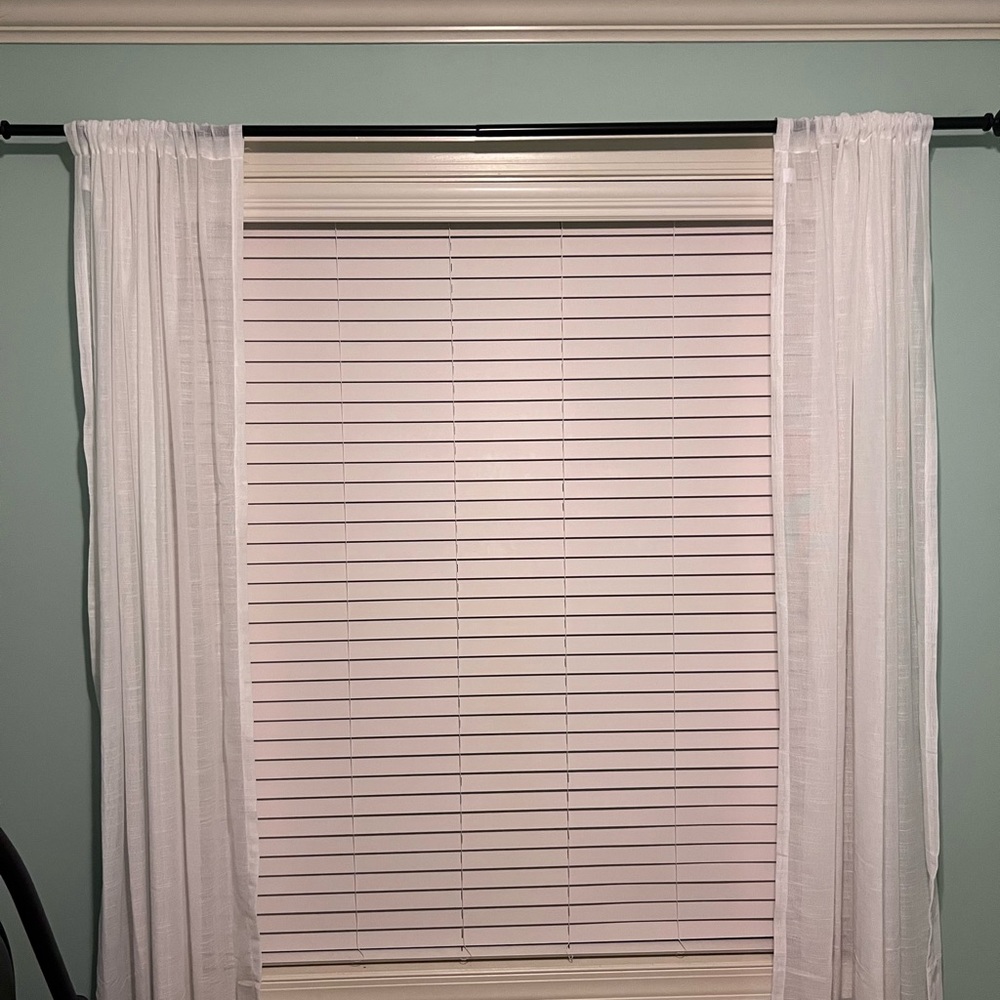 Elegant White Sheer Curtains